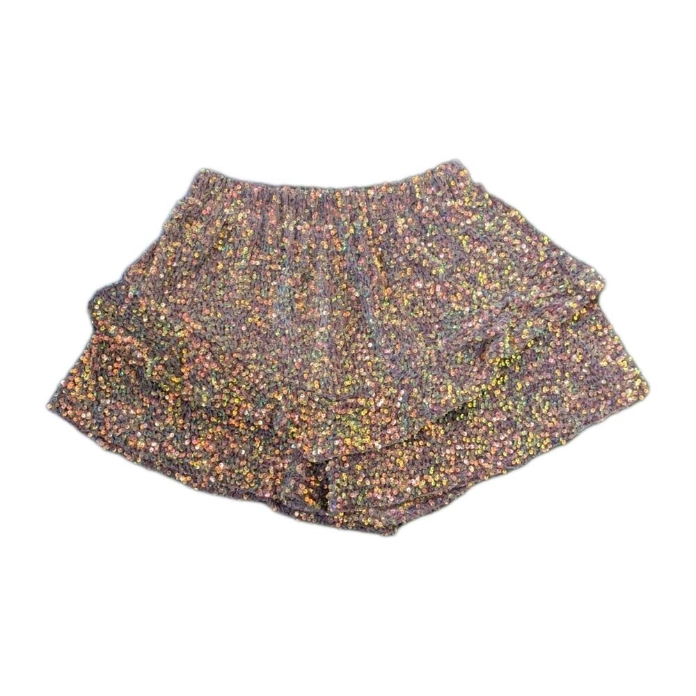 Fantastic Fawn Women's Pink M Medium Sequin Skorts Skort New Nwt